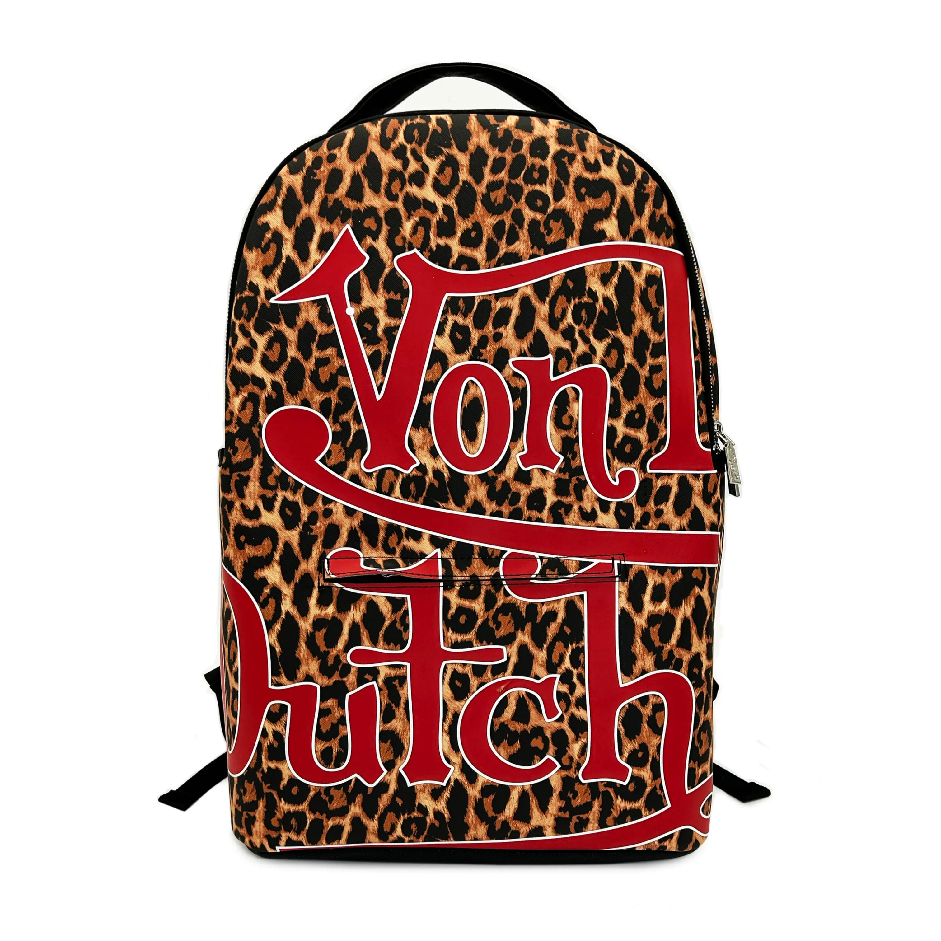 Von Dutch Large Leopard Print Backpack