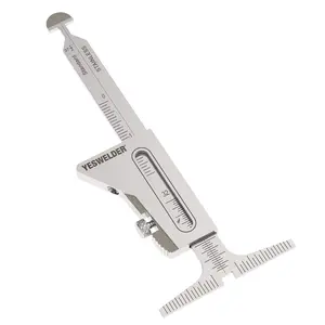 YESWELDER Precision HI-LO Welding Gauge | Stainless Steel Pipe Fit-Up, Alignment & Weld Measurement Tool | Dual Inch/Metric Scale