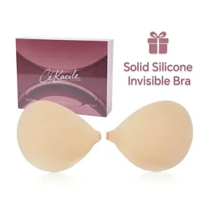 Cékacile Sticky  – -up Sticky , Waterproof & Sweat-proof Invisible , Reusable Silicone Adhesive  for Women, Includes Storage Box and Storage Bag push bra