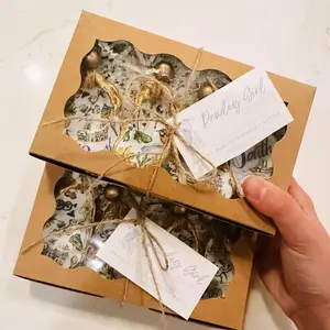 State Oyster Shell Ornament Set Box Decor