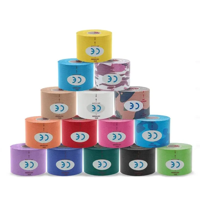 1/6Pcs Sports Waterproof Kinesiology Tape Stickers Athletic Bandage Muscle Recovery Protector Strapping Pain Relief Tennis Gym