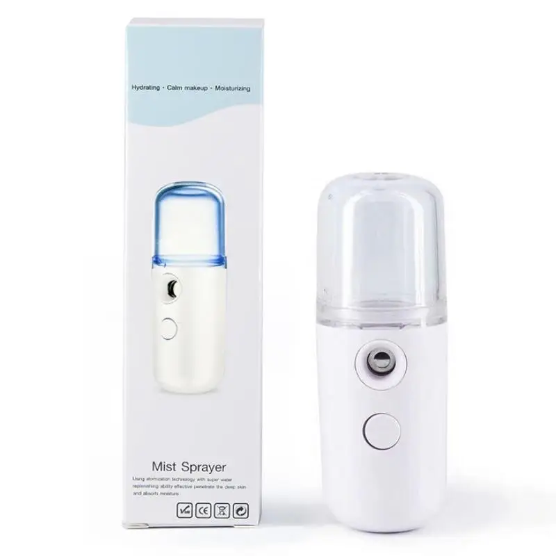 Portable USB Mini Humidifier, 1 Count USB Portable Nano Mist Sprayer, USB Charging Air Humidifier for Disinfecting & Face Hydration Mist Humidifier