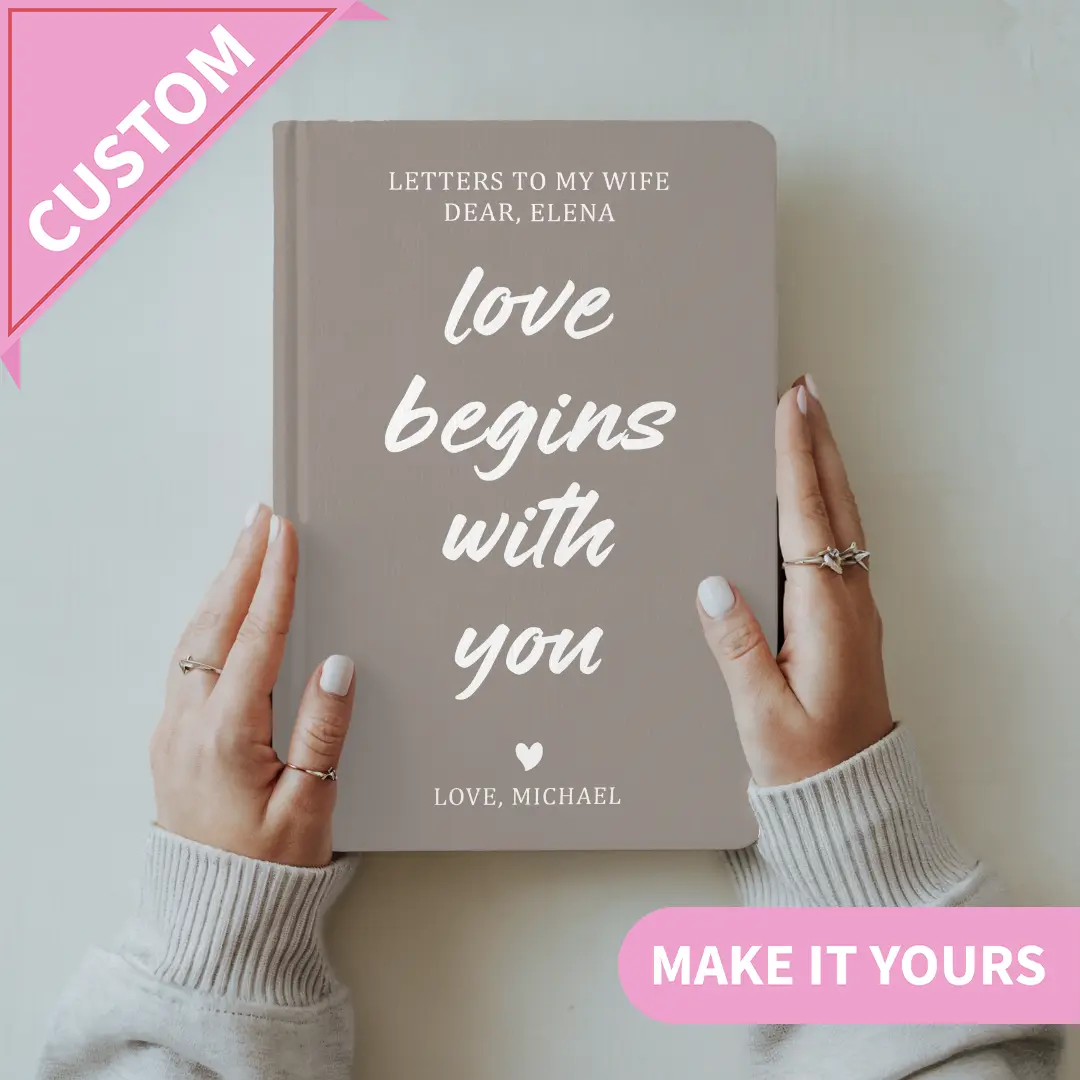 Personalized Letters To My Wife Ist Anniversary Journal