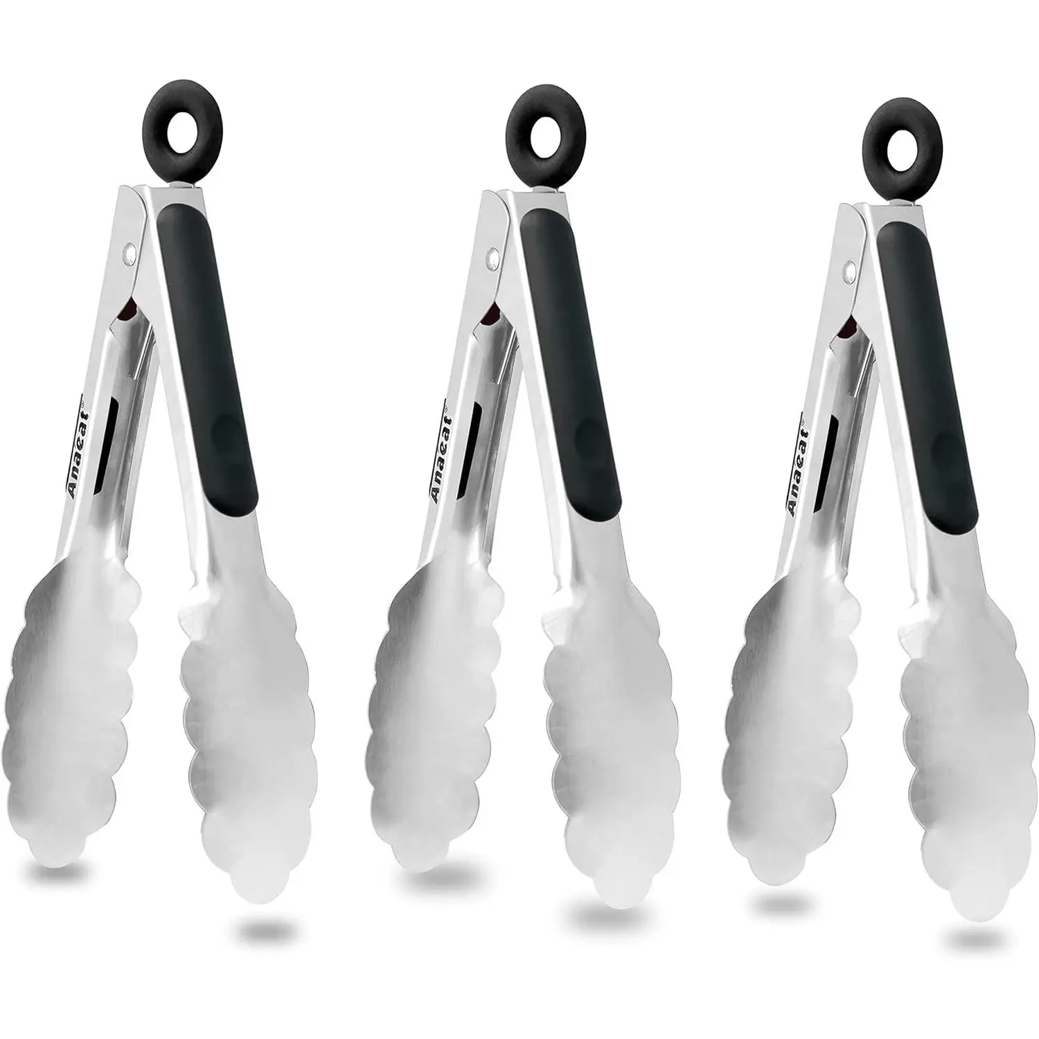 3 Pack Stainless - Black
