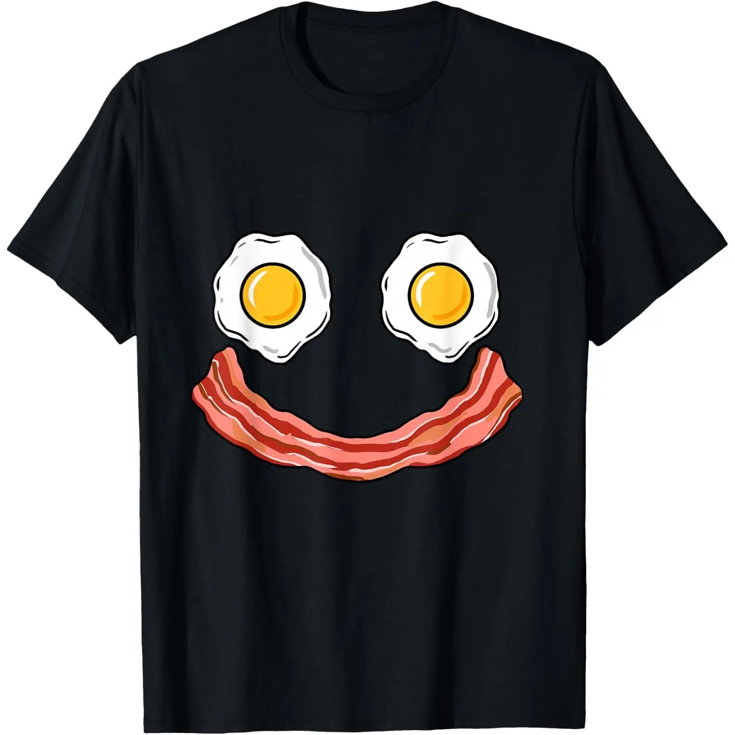 100%cotton Smiling Egg and Bacon T-Shirt