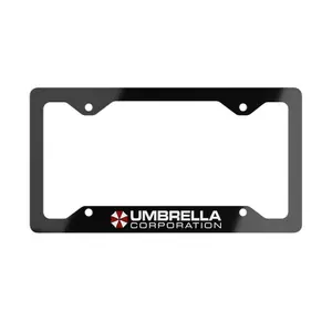 Umbrella Corporation License Plate Frame, Biotechnology, Biohazard Research Vehicle Tag, Secret Lab Tech, Viral Containment Frame