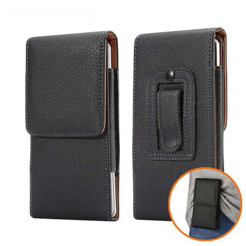 Universal 6 Inch Leather Case Cover, Durable Protection Protective Cellphone Casing, Casual Rectangle PU Cellphone Pouch, Belt Clip Bag for Phone Samsung Huawei Xiaomi Smartphone Cover, Durable Cellphone Shell, Stylish Cellphone Accessory Accessories
