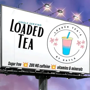 Sweet Loaded Tea Powder(1) 200MG Caffeine Each package is packed with vitamins B3, B6, B9, and B12, as well as taurine. Taurine has antioxidant properties and can help with muscle tone.  We use 100% sugar free enhancers sweetend with sucralose