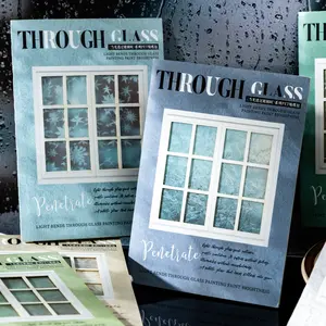 Vintage Window Scene Weather Stickers Pack of 20, Handmade DIY Scrapbook Decorative Paper Crafts, Perfect for Album Journaling, Scrapbook Materials