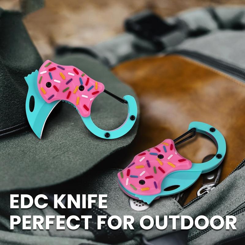 Mini Folding Gift Knife with Keychain, 1.34 Inch Blade for Everyday Carry, Compact Utility Cutter Tool