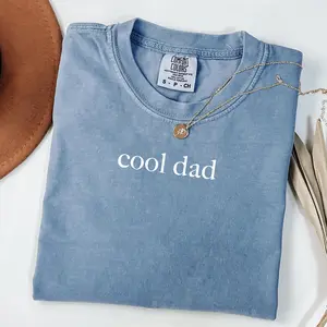 Cool Dad Graphic Tee | Comfort Colors Pepper Black Dad Shirt | Minimalist Father's Day Gift | Trendy Dad Life Comfort Colors
