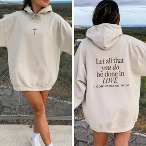 Corinthians Hoodie, Let All That You Do Be Done In Love Hoodie, Crucifix Jesus Hoodie, Sweatshirt and T-Shirt, Gift for Men and Women ZIXJQ