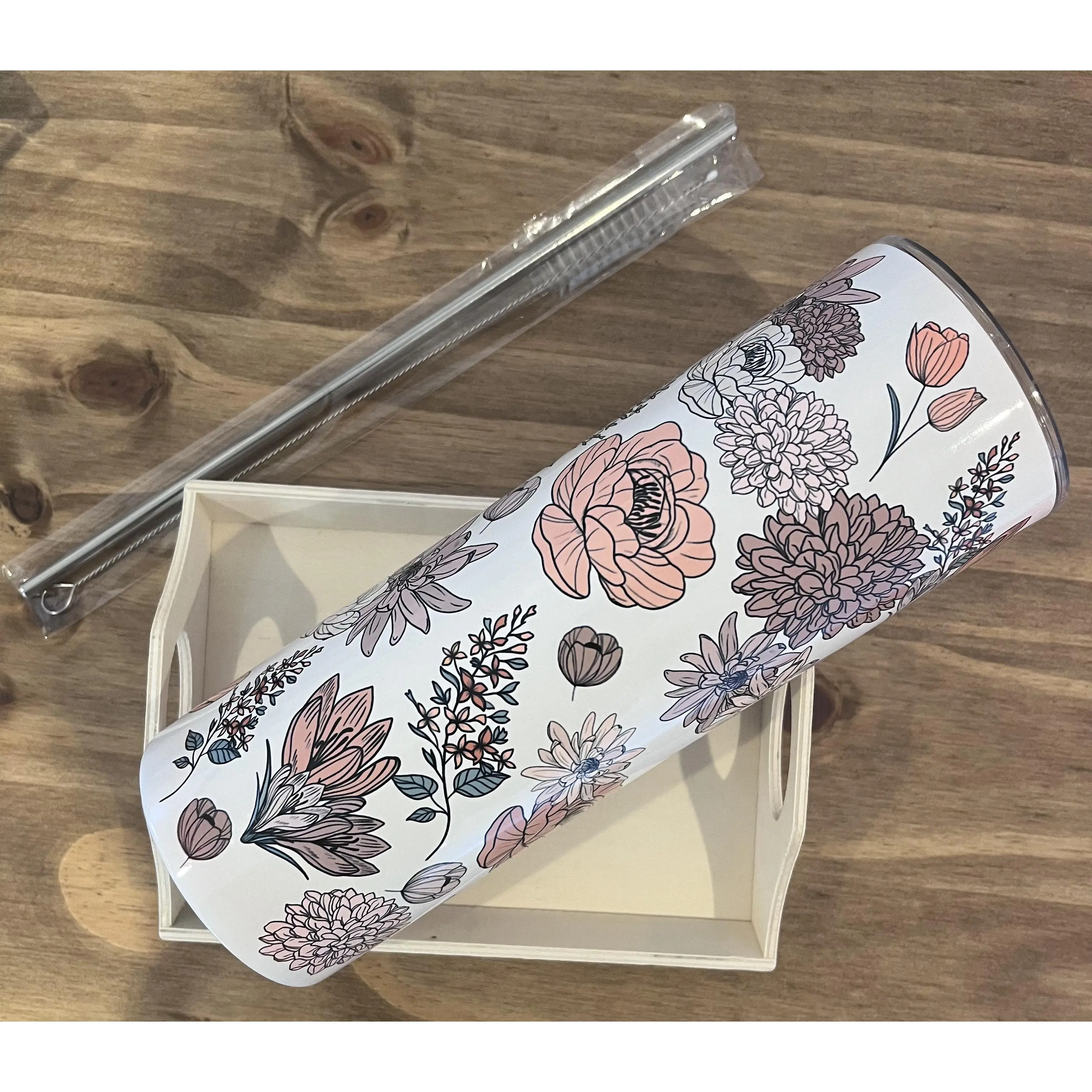 OOPSIE Boho Floral 20 oz Tumbler