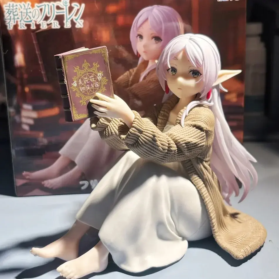 "Beyond the End of the Journey" Anime Character Desktop Figure – Cute Pajama-Clad Posable Model/Doll Toy