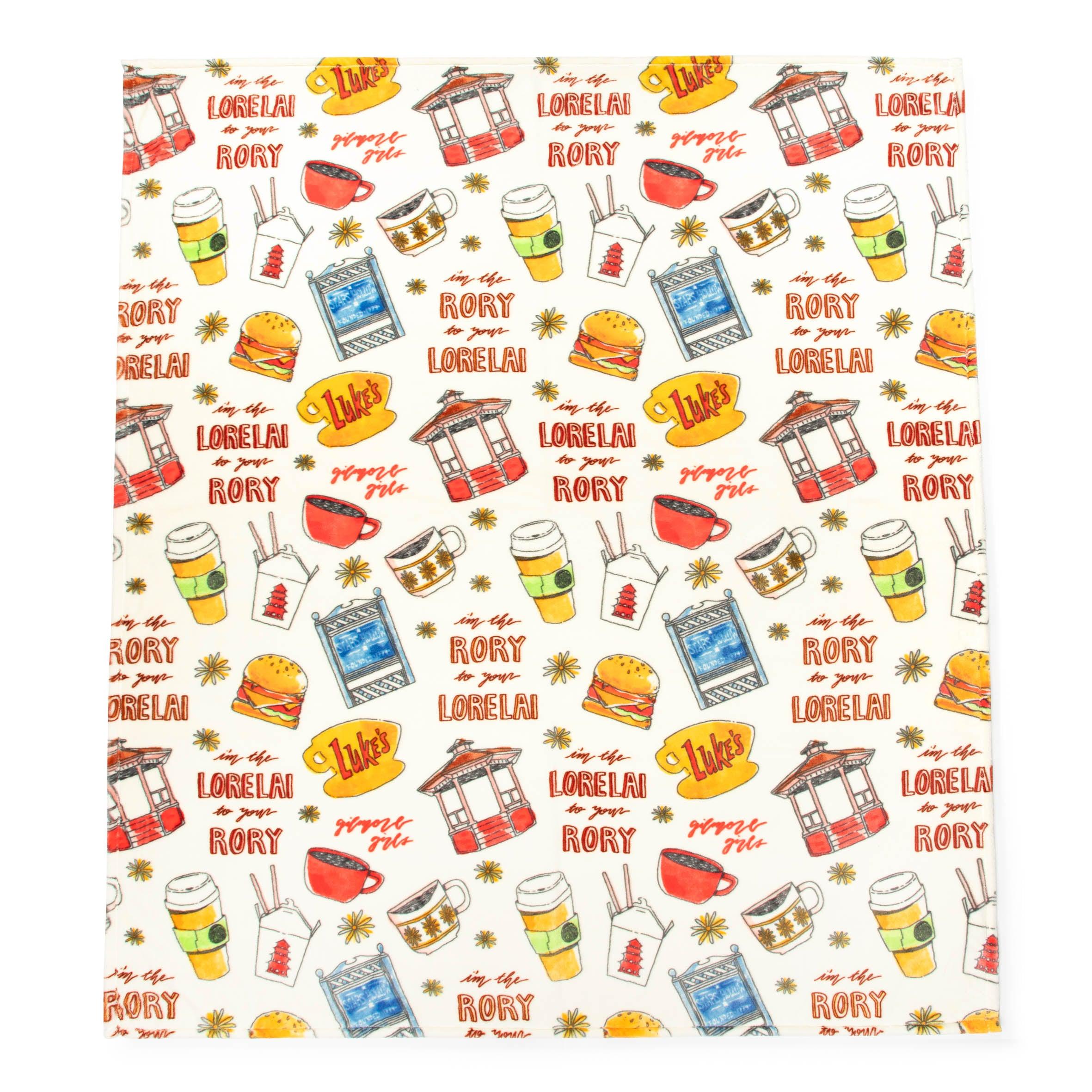 Jay Franco Official Warner Brothers Gilmore Girls and Friends Super Plush Large Throw Blanket 60x70, 60x90