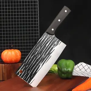 Knife Set, Hand Forged Chef Knife Set, High Carbon SteelCooking Knife & Cool Butcher Knife & Mini Cleaver Knife.Kitchen Knife Set For Home, Outdoor Cooking, CampingBBQ Gift ldea Men