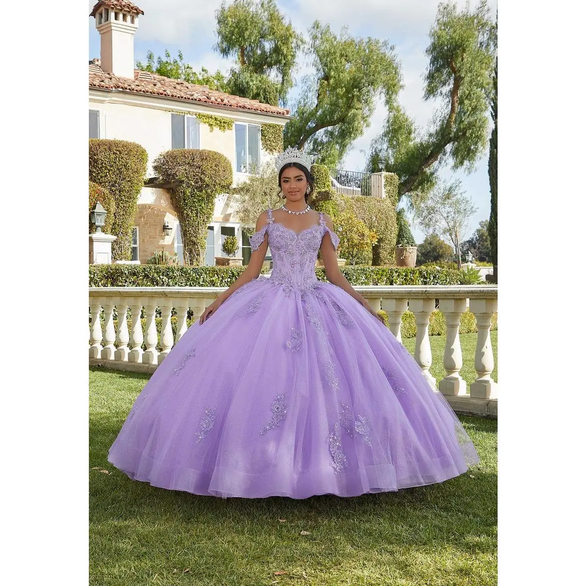 Vizcaya by Morilee Chantilly Lace Quince Dress 89422