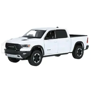 2019 Ram 1500 Crew Cab Rebel - White (Timeless Legends) Diecast 1:24 Model - Motormax 79358WH