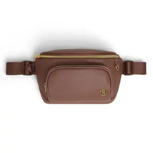 Huggies Cross Body Diaper Bag - Cognac Leather