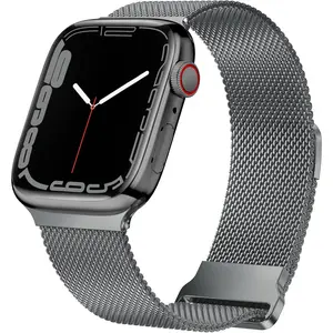 Magnetic Band Compatible with Apple Watch 38mm 40mm 41mm 42mm 44mm 45mm 46mm 49mm, Stainless Steel Mesh Milanese Strap, Metal Wristband for iWatch SE Ultra 1 2 Series 10 9 8 7 6 5 4 3 2 1 for Women Men