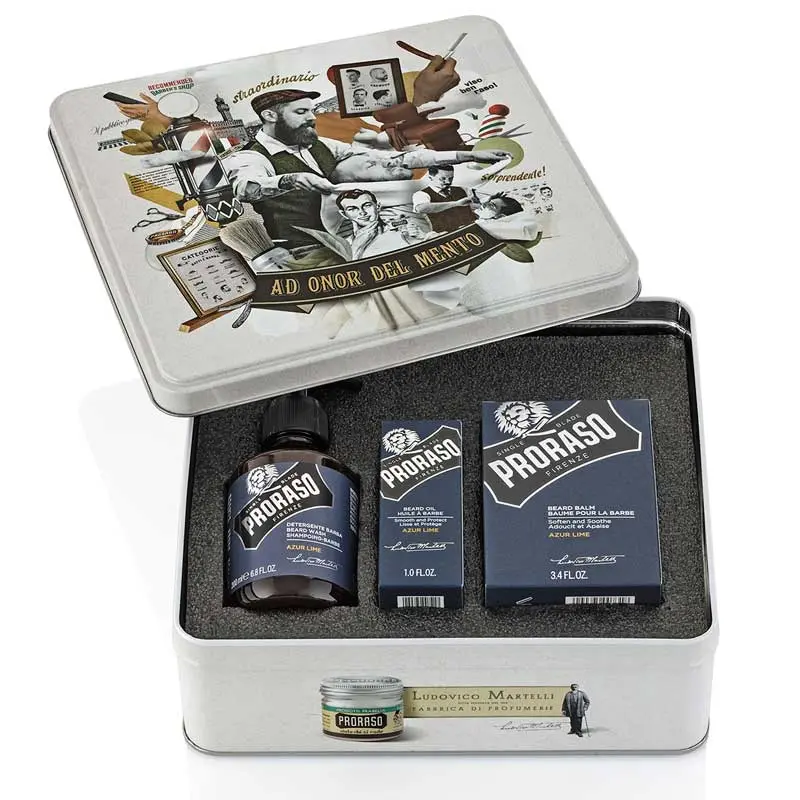 Beard Gift Tin - Azur Lime