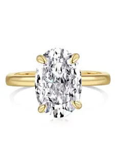 Women's Ultra-Shiny Oval Zircon Ring, Imitation Diamond Ring, Luxury High-End Feel, Large Carat Long Oval Cut Engagement Ring, Solitaire Engagement Ring, Wedding Engagement Ring