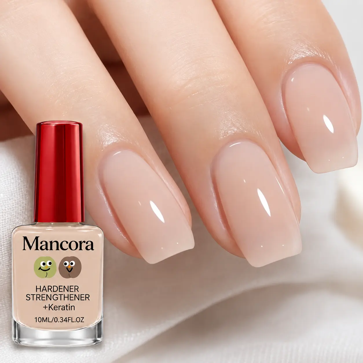 Transparent Gel Nail Hardener - Natural Quick-Drying Treatment, No Curing Needed, Perfect for Weak Brittle Nails, Fits All Seasons & Occasions