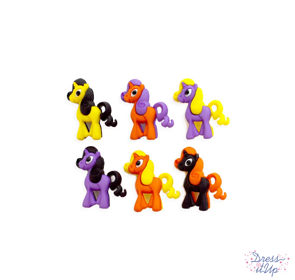 Spirit Ponies Animal Horse Buttons