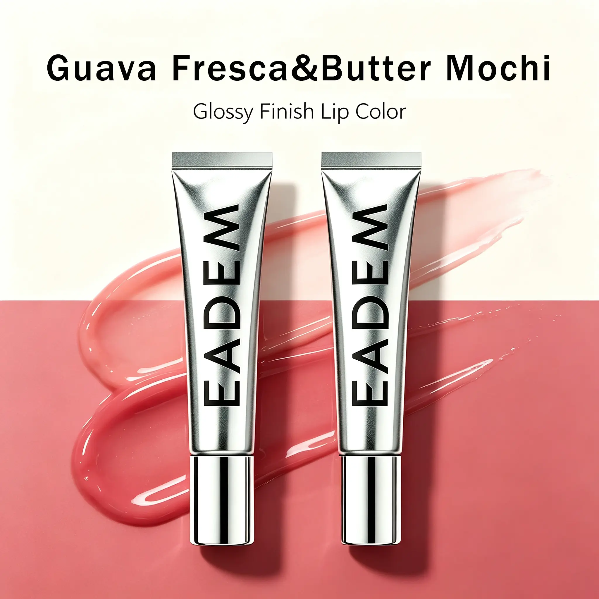 EADEM Vegan Glass Gloss Lip Treatment Balm - 3-in-1 Exfoliating Hydrating Lip Repair for Dry Chapped Lips, Non-Sticky Plumping Shine Lip Gloss, Dermatologist Tested Cruelty-Free Lip Care