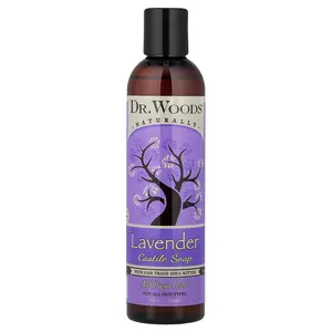 Dr. Woods Lavender Castile Soap with Fair Trade Shea Butter, 8 fl oz (236 ml)