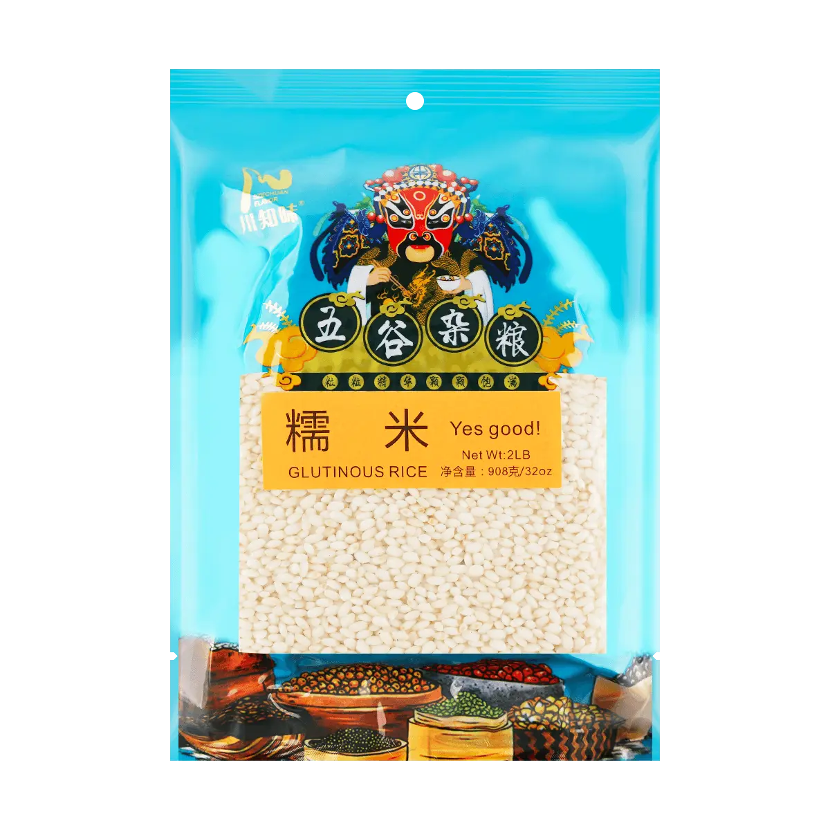 Sichuan Flavor Glutinous Rice 908g - Premium Sticky Rice for Congee, Soups, and Healthy Grains