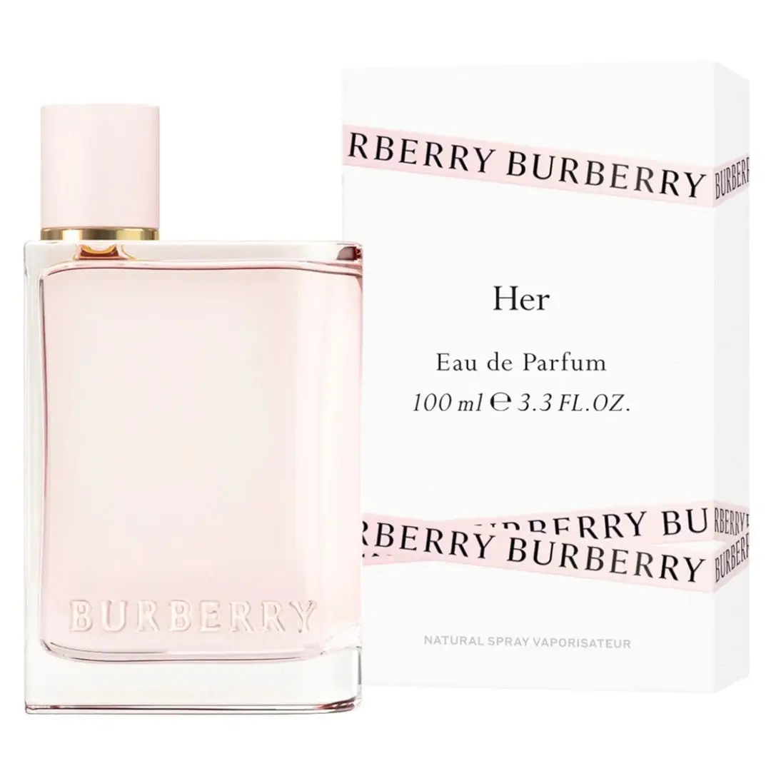 Burberry Her EDP Spray for Women – 3.3 oz / 100 ml – Floral Fruity Gourmand Fragrancel – Fresh, Floral, and Effortlessly Elegant Everyday Fragrance Radiant Fragrant