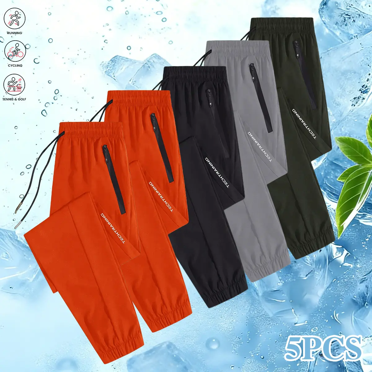 Orange + Orange + Black + Gray + Green