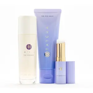 TATCHA 75ml Essence, Rice Wash, and Serum Stick