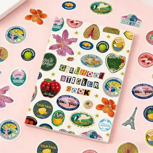 Teenage Girl Sticker Book, Beautiful Fruit Pattern & Soft Color Alphabet Stickers, Perfect DIY Gift for Handmade Journals