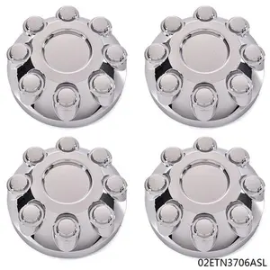 Fit For 03-13 Dodge Ram 2500 3500 4PCS 17" Wheel Hub Center Caps Chrome 8 Lug