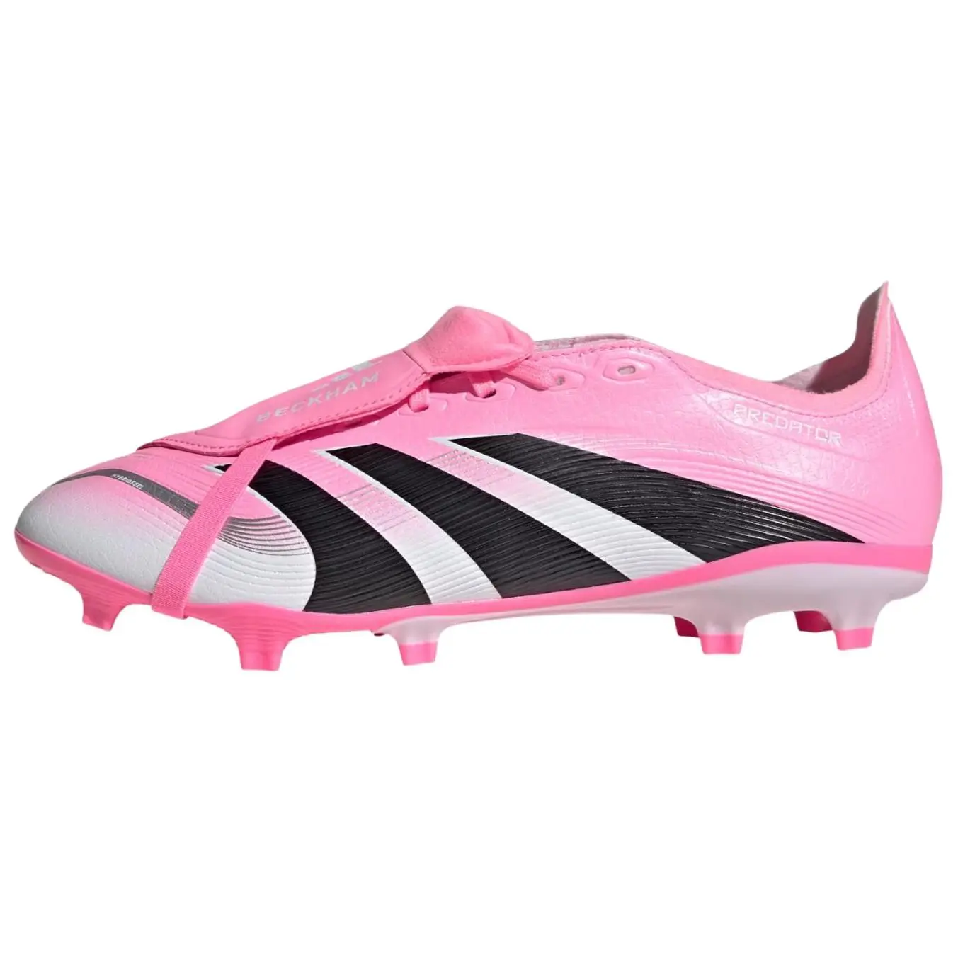 David Beckham x adidas Predator League Foldover Tongue FG MG 'Miami' Soccer Cleats, Casual Wear Soccer Training Equipment, Lightweight Outdoor Play Shoes with Mesh Upper