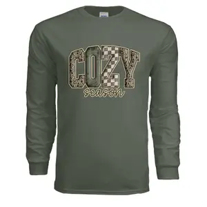 Cozy Season - Gildan G240 Adult Ultra Cotton 6 oz. Long-Sleeve T-Shirt