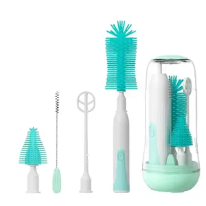 Electric bottle cleaning brush