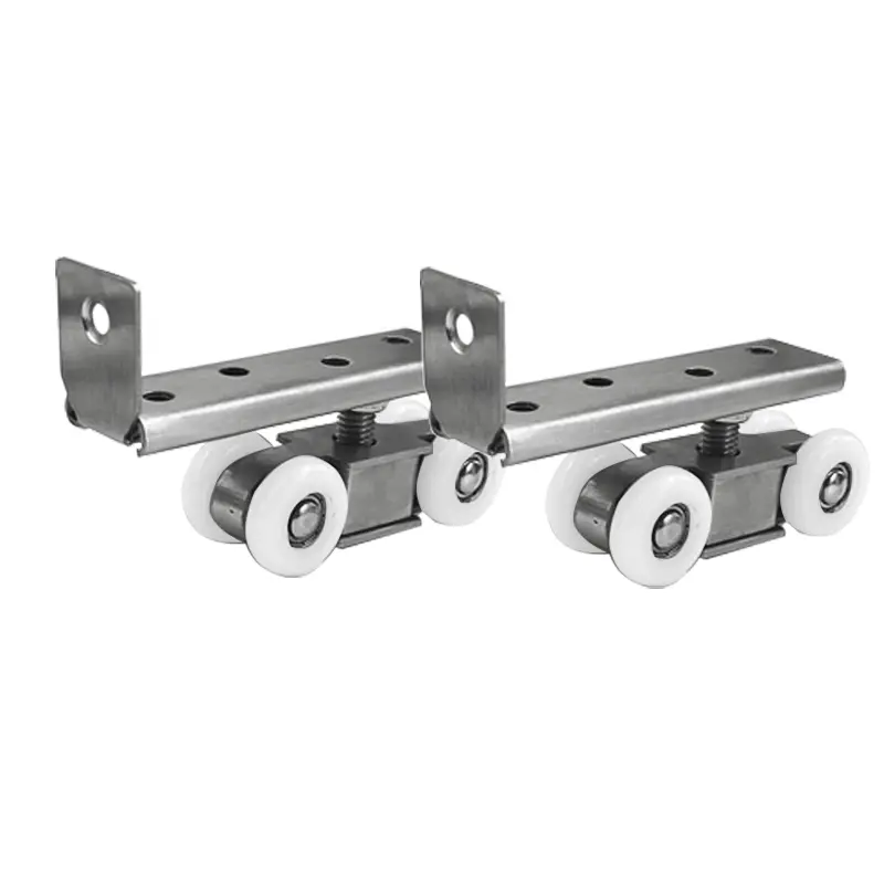 Stainless Steel Sliding Door Rollers, High Load Silent Smooth Design, Includes Installation Accessories, DIY Hardware Parts