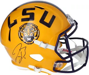 Joe Burrow LSU Tigers Autographed Riddell Speed Replica Helmet - Fanatics Authentic Certified