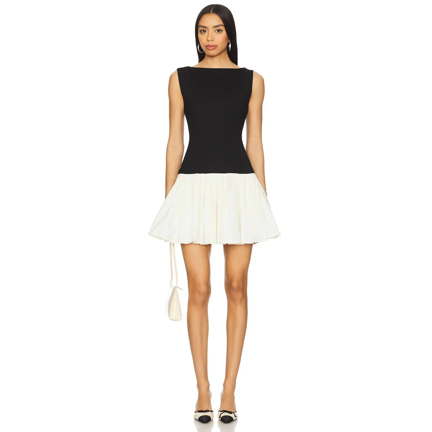 Tularosa Phoebe Mini Dress in Black And White