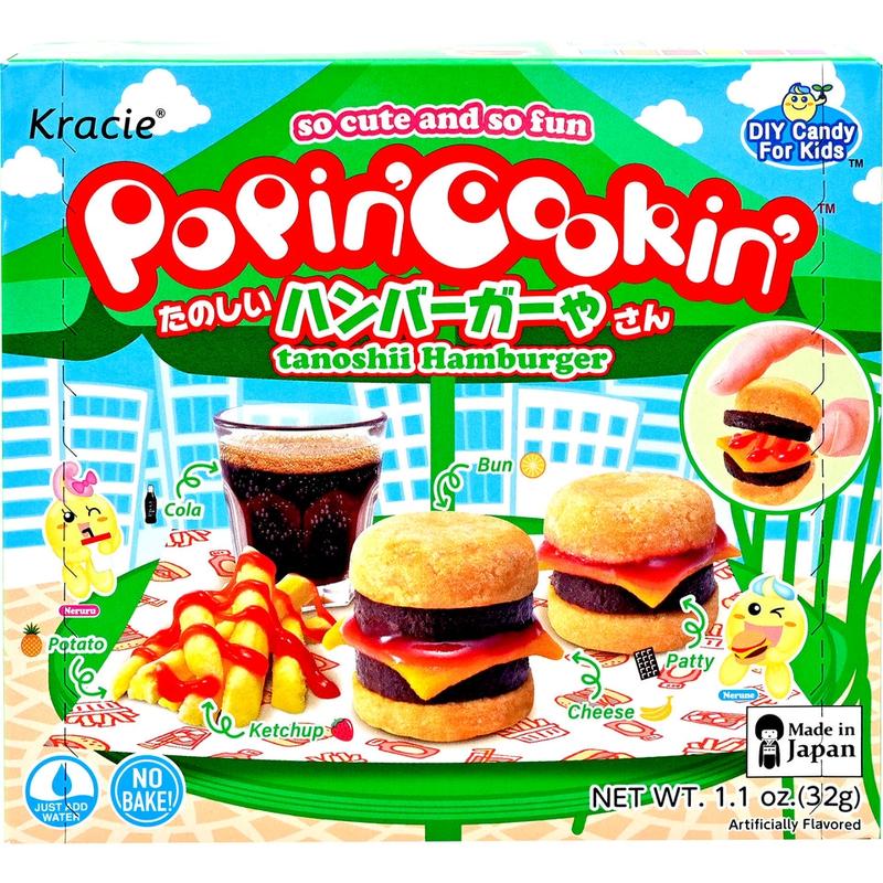 Kracie Popin Cookin DIY Candy Kit – 8 Fun Flavors (Sushi, Cakes, Donuts, Bento, Hamburger, Ramen, Waffle & Gummy Land) Snack Sweet