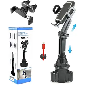 Upgraded Car Cup Holder Phone Mount & Air Vent Phone Holder, Universal Adjustable Long Arm Car Cup Holder Fits All Cellphones/iPhone 13 Pro Max / S22 Ultra-Plus. etc