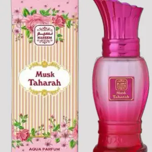 Nassem Musk Taharah Floral Perfume 50ml - Aqua Parfum with Elegant Pink Bottle and Floral Packaging