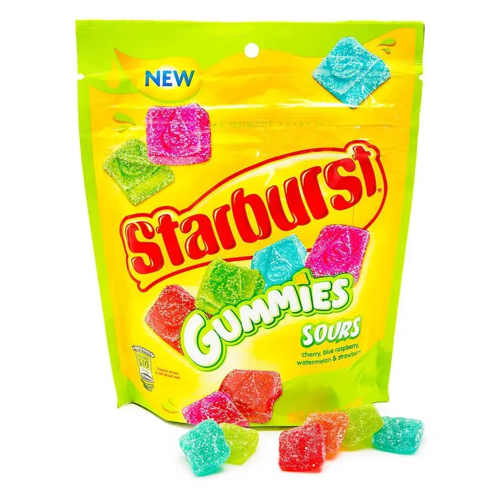 Starburst Gummies Candy - Sours: 12-Piece Case Starburst Gummies Candy - Sours: 12-Piece Case