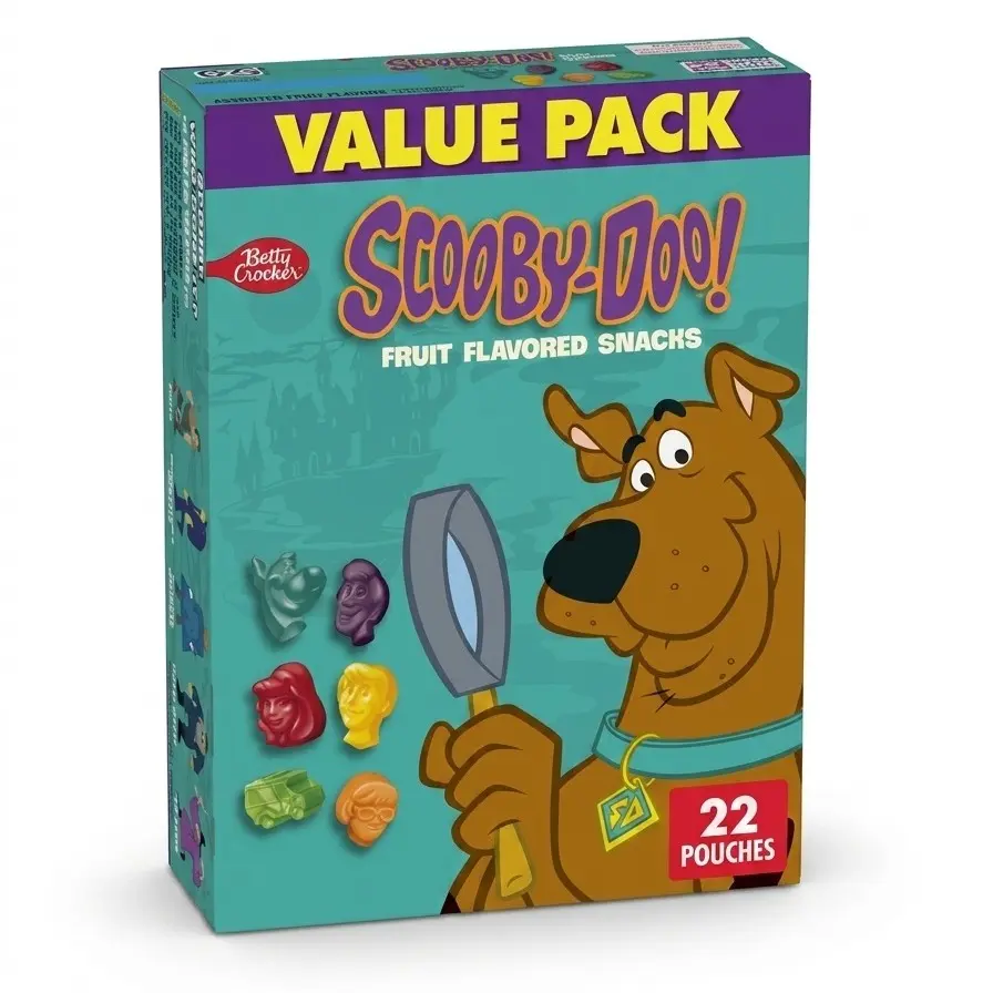 Scooby-Doo Fruit Flavored Snacks, Gluten Free Kids Snacks, 22 Count, 17.6 oz Value Pack