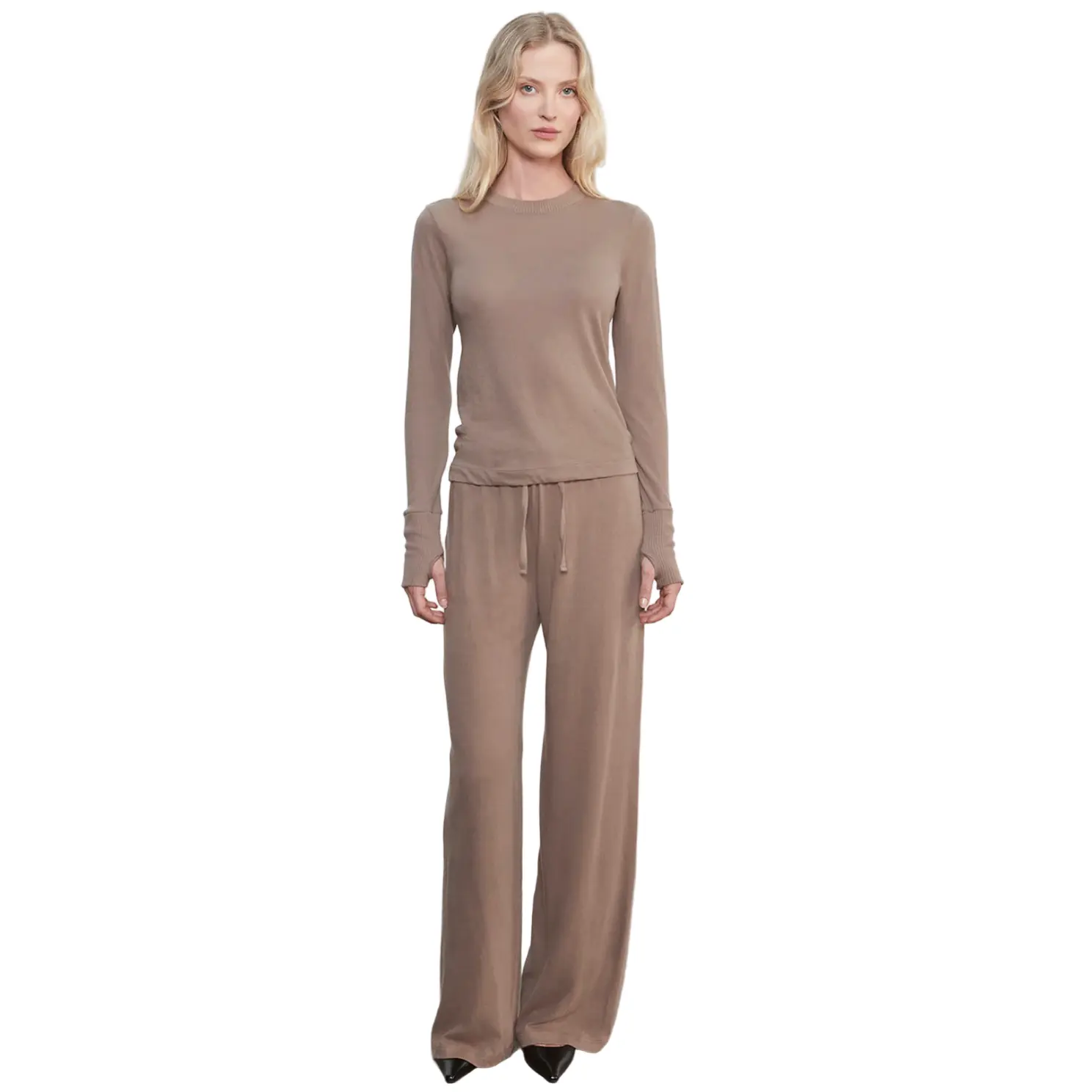 Enza Costa- Cashmere Jersey Bias Pant