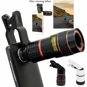 Universal HD 8X Optical Zoom Telescope Clip-On Camera Lens for Mobile Phones
