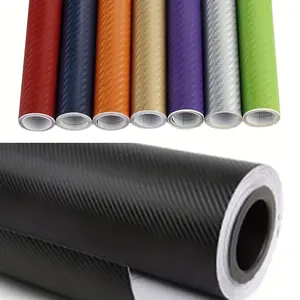 3D Carbon Fiber Vinyl Car Wrap Sheet Roll - DIY Waterproof Anti-Scratch Film for Auto Motorcycle, Durable Exterior Interior Protection Decal Sticker, Premium Vehicle Accessories, Custom Car Styling Upgrades jzx 100 chaser bumper sticker window